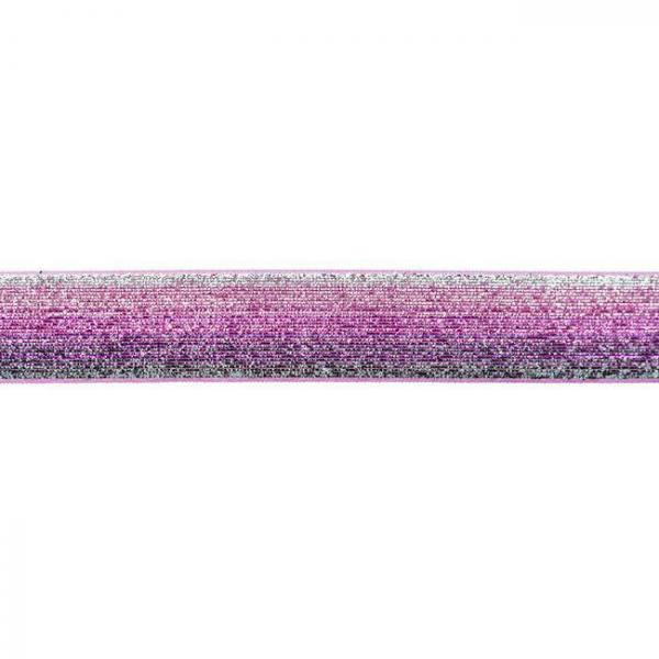 Glitzerband 25mm Breit Farbverlauf Lila-Violett